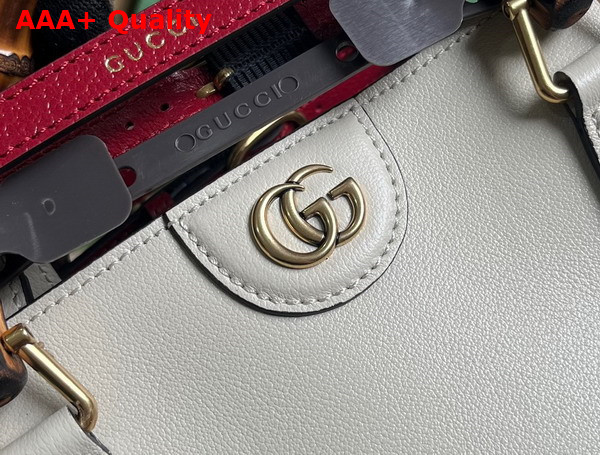 Gucci Diana Large Tote Bag in White Leather 746270 Replica