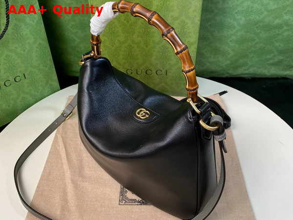 Gucci Diana Medium Shoulder Bag in Black Leather 746124 Replica