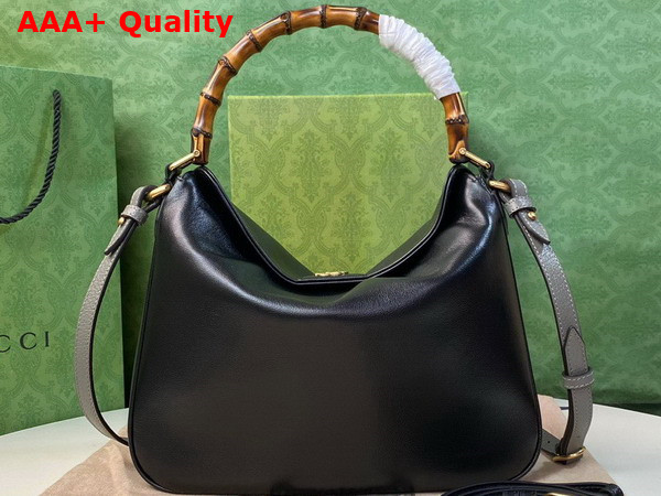 Gucci Diana Medium Shoulder Bag in Black Leather 746124 Replica