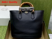 Gucci Diana Medium Tote Bag in Black Leather 750394 Replica