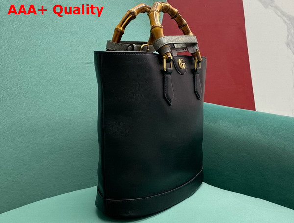 Gucci Diana Medium Tote Bag in Black Leather 750394 Replica