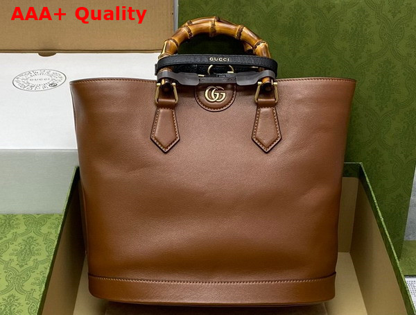 Gucci Diana Medium Tote Bag in Cuir Leather 750394 Replica