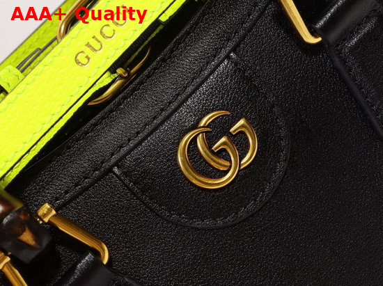 Gucci Diana Mini Tote Bag in Black Leather 655661 Replica