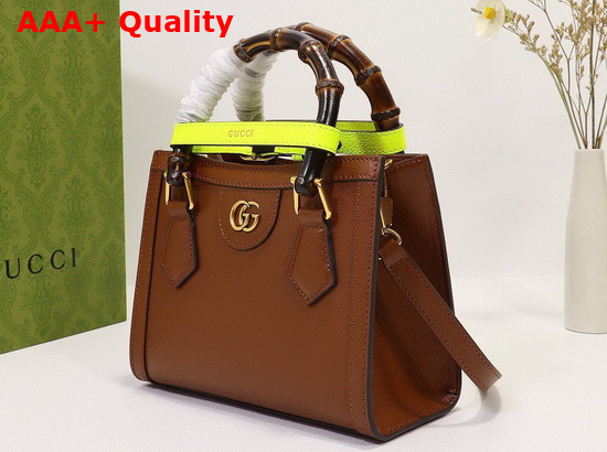 Gucci Diana Mini Tote Bag in Brown Leather 655661 Replica