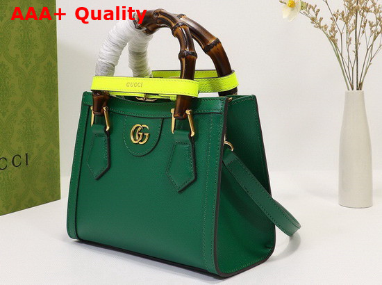 Gucci Diana Mini Tote Bag in Emerald Leather 655661 Replica