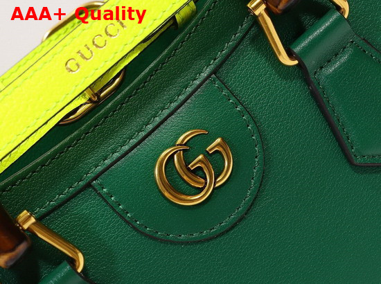 Gucci Diana Mini Tote Bag in Emerald Leather 655661 Replica