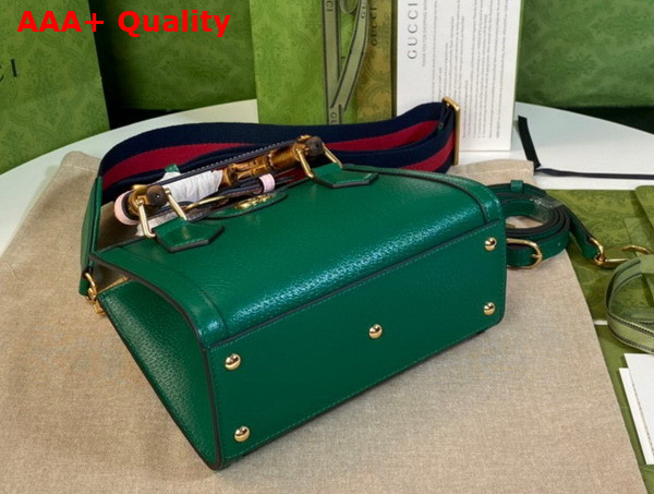 Gucci Diana Mini Tote Bag in Green Leather 702732 Replica