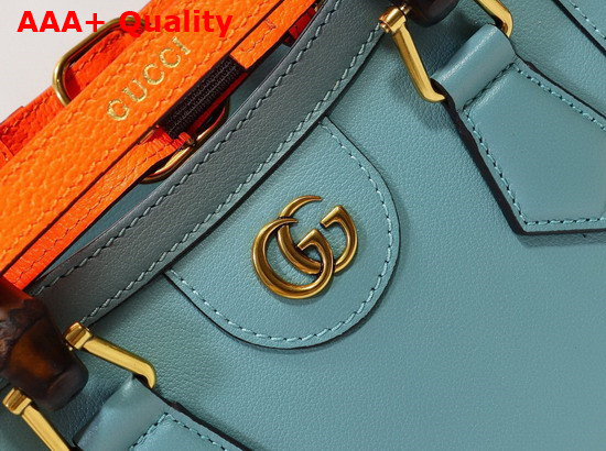 Gucci Diana Mini Tote Bag in Light Blue Leather 655661 Replica