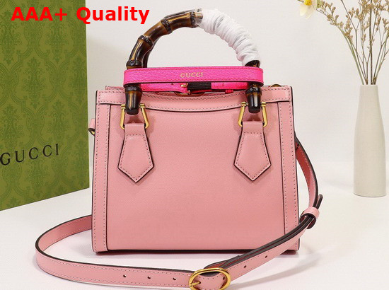 Gucci Diana Mini Tote Bag in Pastel Pink Leather 655661 Replica