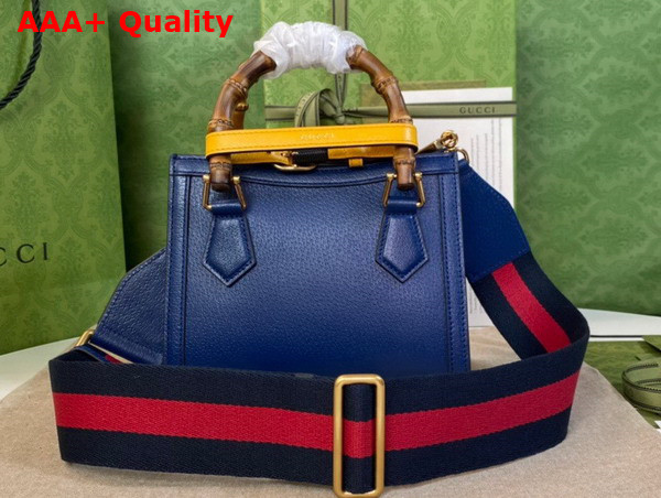 Gucci Diana Mini Tote Bag in Royal Blue Leather 702732 Replica