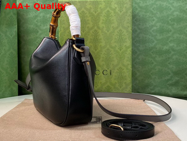 Gucci Diana Small Shoulder Bag in Black Leather 746251 Replica