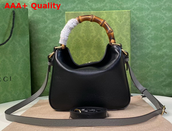 Gucci Diana Small Shoulder Bag in Black Leather 746251 Replica