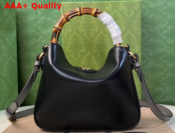 Gucci Diana Small Shoulder Bag in Black Leather 746251 Replica