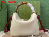 Gucci Diana Small Shoulder Bag in White Leather 746251 Replica