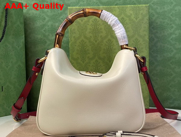 Gucci Diana Small Shoulder Bag in White Leather 746251 Replica