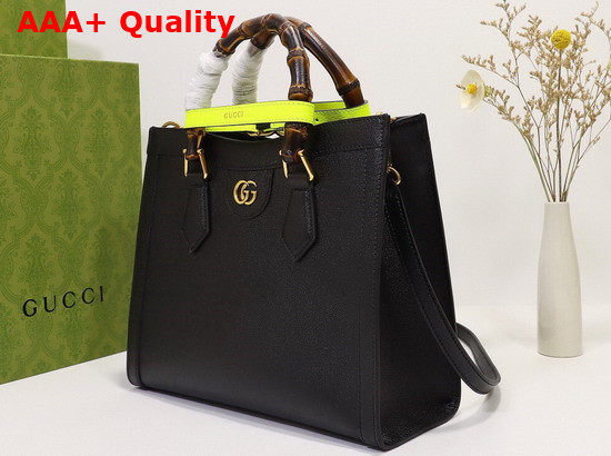 Gucci Diana Small Tote Bag in Black Leather 660195 Replica