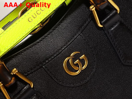 Gucci Diana Small Tote Bag in Black Leather 660195 Replica