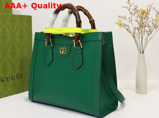 Gucci Diana Small Tote Bag in Emerald Leather 660195 Replica