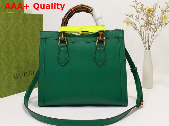 Gucci Diana Small Tote Bag in Emerald Leather 660195 Replica