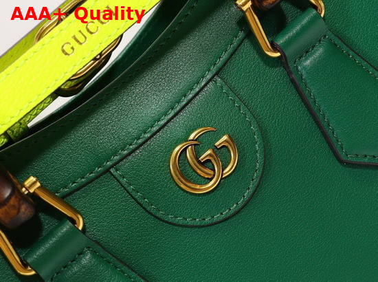 Gucci Diana Small Tote Bag in Emerald Leather 660195 Replica