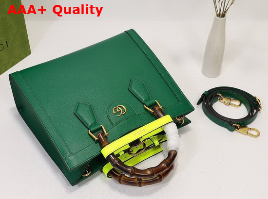 Gucci Diana Small Tote Bag in Emerald Leather 660195 Replica