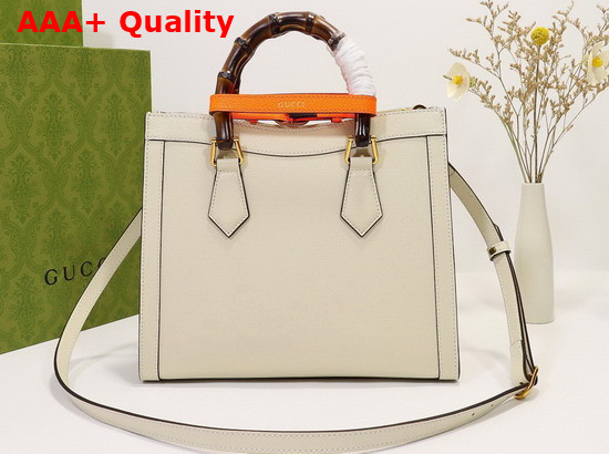 Gucci Diana Small Tote Bag in White Leather 660195 Replica