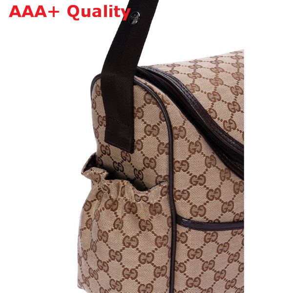 Gucci Diaper Bag Brown Leather Replica