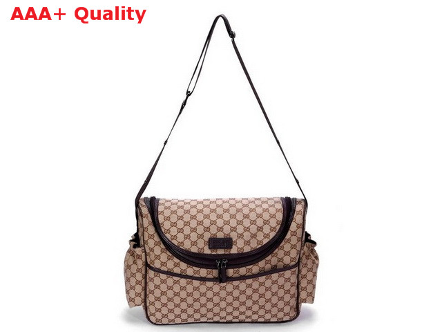 Gucci Diaper Bag Brown Leather Replica