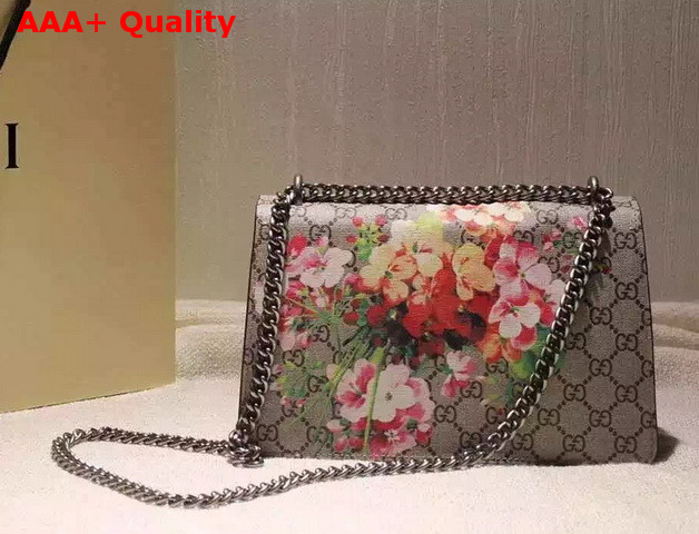 Gucci Dionysus Blooms Print Shoulder Bag Taupe Suede Detail Replica