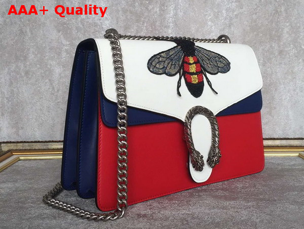 Gucci Dionysus Embroidered Leather Shoulder Bag Bee Embroidered Replica