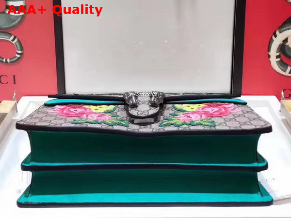 Gucci Dionysus Embroidered Shoulder Bag with Emerald Green Suede Details Modern Sequin Applique Replica