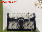 Gucci Dionysus GG Super Mini Bag Beige and Blue GG Supreme Canvas 476432 Replica