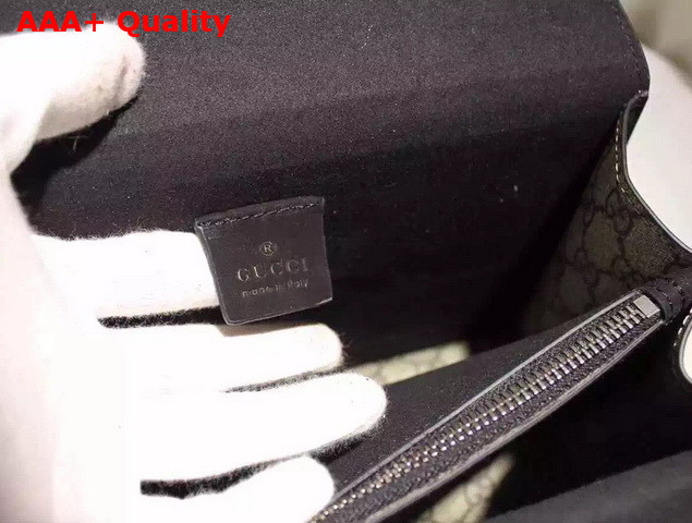 Gucci Dionysus GG Supreme Canvas Shoulder Bag with Black Suede Detail Replica