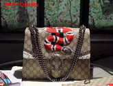 Gucci Dionysus GG Supreme Embroidered Bag with Snakeskin Replica