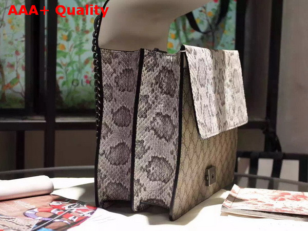 Gucci Dionysus GG Supreme Embroidered Bag with Snakeskin Replica