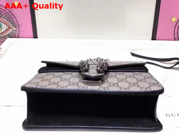 Gucci Dionysus GG Supreme Mini Bag with Black Suede Trim Replica