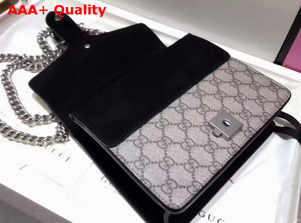 Gucci Dionysus GG Supreme Mini Bag with Black Suede Trim Replica