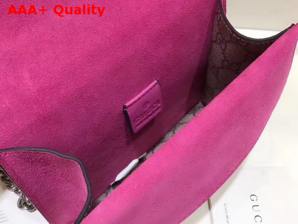 Gucci Dionysus GG Supreme Mini Bag with Pink Suede Trim Replica