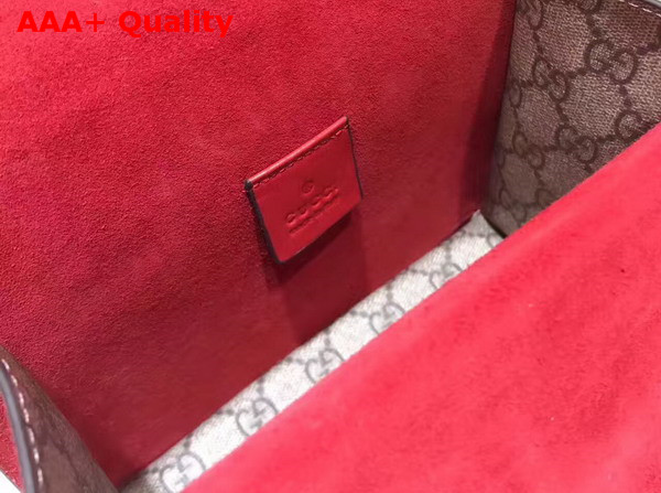 Gucci Dionysus GG Supreme Mini Bag with Red Suede Trim Replica