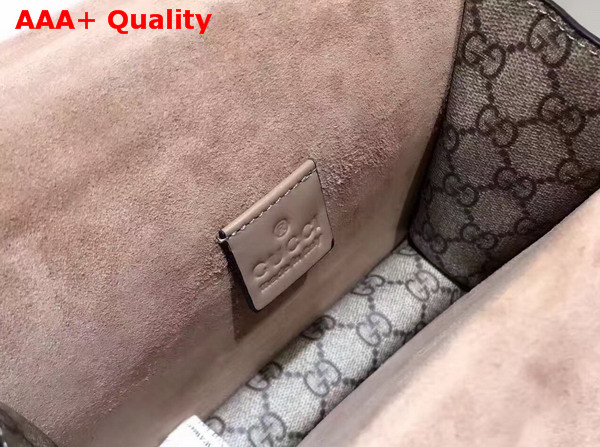 Gucci Dionysus GG Supreme Mini Bag with Taupe Suede Trim Replica