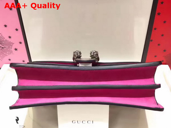 Gucci Dionysus GG Supreme Shoulder Bag with Pink Suede Details Replica