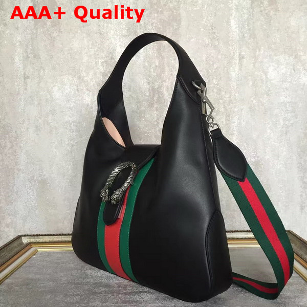 Gucci Dionysus Leather Hobo in Black Real Leather Replica