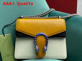 Gucci Dionysus Leather Mini Bag Burnt Ornage and White Leather 421970 Replica