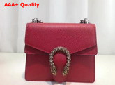 Gucci Dionysus Leather Mini Bag in Red with Crystal Dionysus Buckle Replica