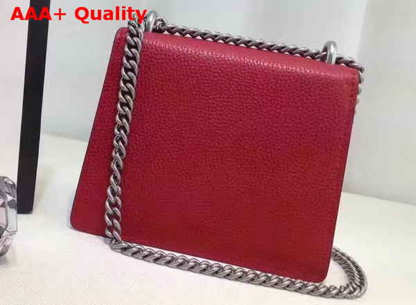 Gucci Dionysus Leather Mini Bag in Red with Crystal Dionysus Buckle Replica