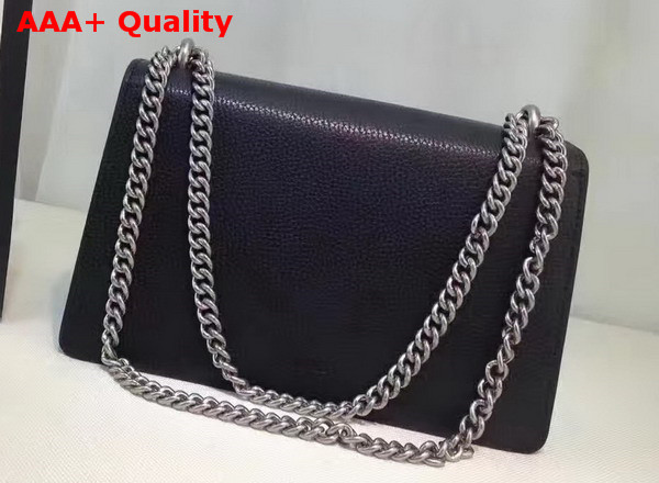 Gucci Dionysus Leather Shoulder Bag in Black with Crystal Dionysus Buckle Replica