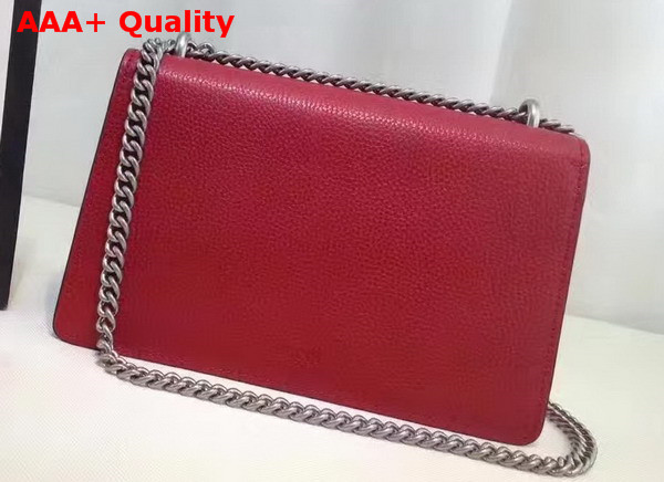 Gucci Dionysus Leather Shoulder Bag in Red with Crystal Dionysus Buckle Replica