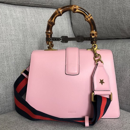 Gucci Dionysus Leather Top Handle Bag Baby Pink