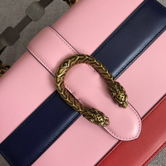 Gucci Dionysus Leather Top Handle Bag Baby Pink