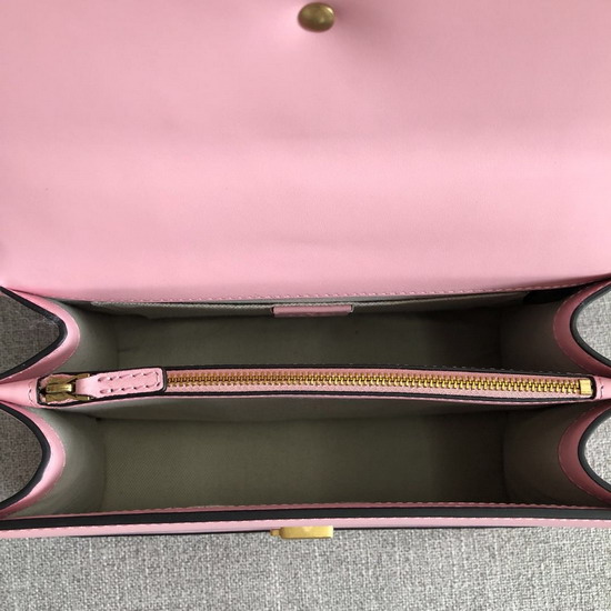 Gucci Dionysus Leather Top Handle Bag Baby Pink